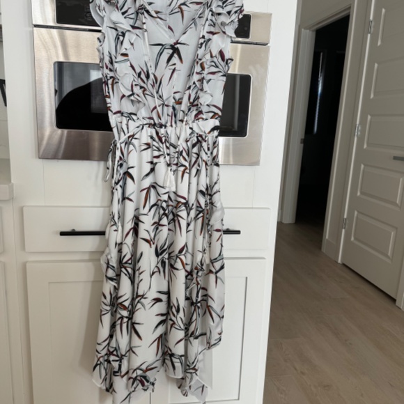 Rachel Zoe Pippa Printed Asymmetrical Midi Dress size 4 - Picture 2 of 6